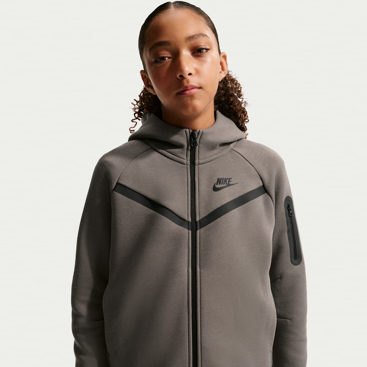 Nike Sportswear Tech Fleece Girls' Full-Zip Hoodie