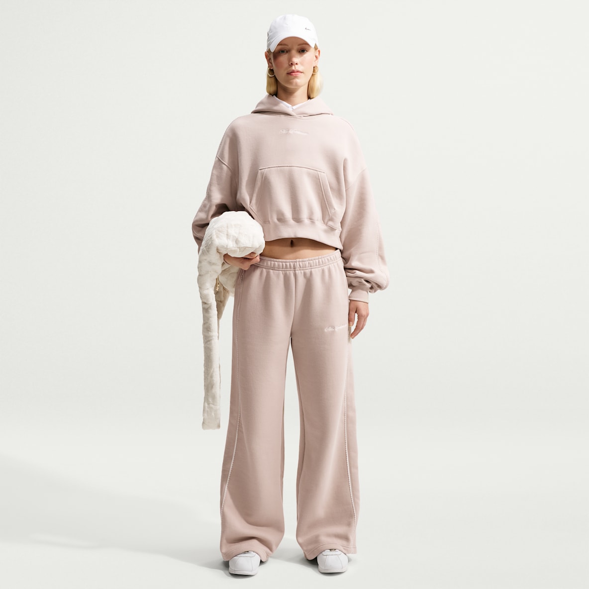 Nike Studio Fleece Medium Weight "Graphic Pack" Pantalon ample taille mi-haute pour femme