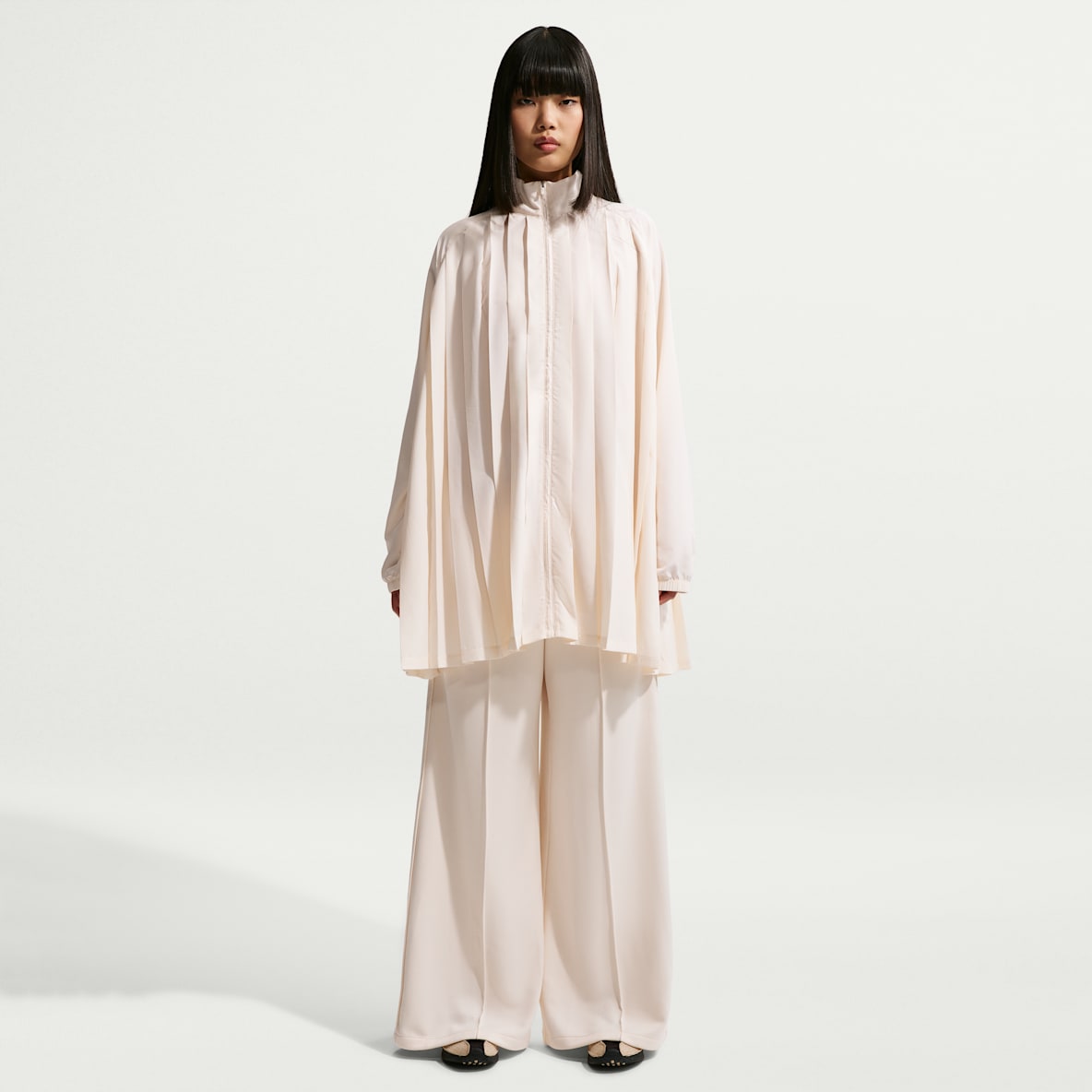 Nike Sportswear Women's Oversized Long-Sleeve Pleated Mini Dress