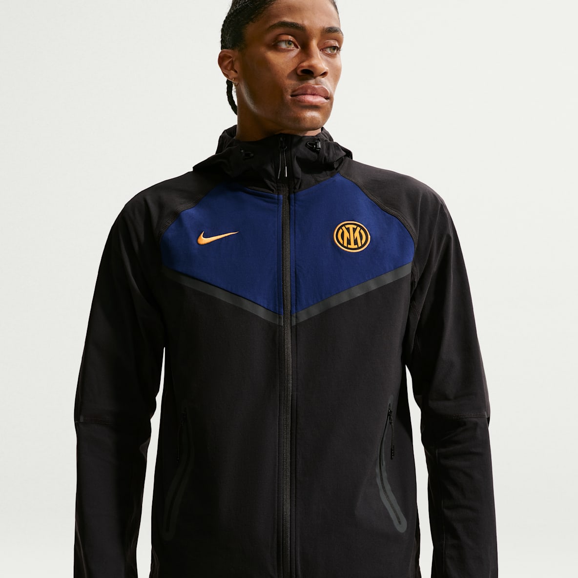 Inter Milan Tech Windrunner Men's Nike Football Woven Full-Zip Jacket