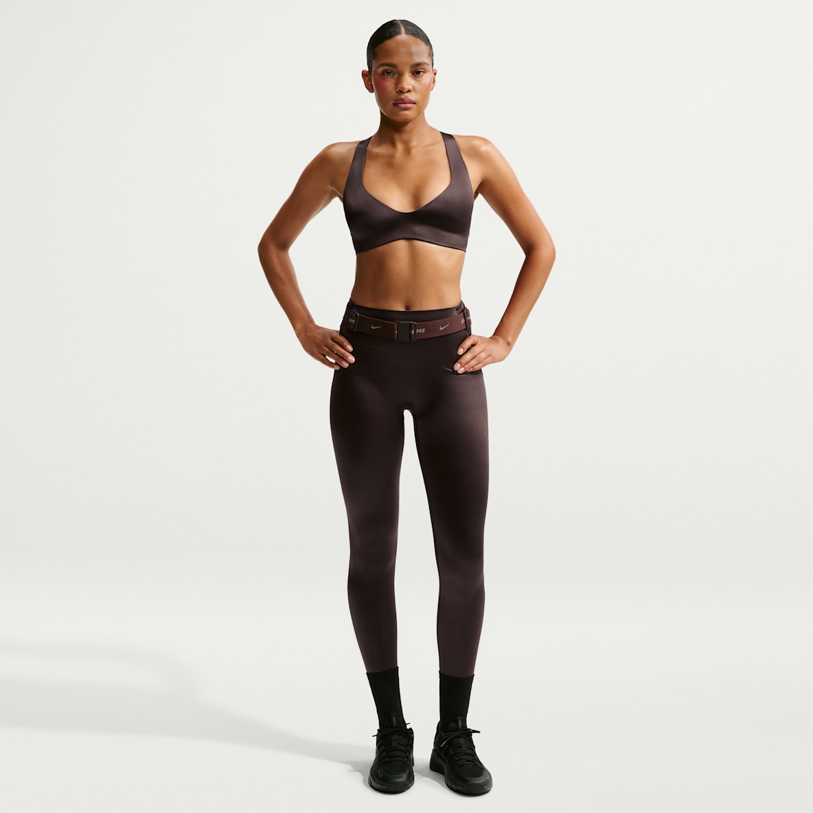 NikeSKIMS Satin Shine Leggings de cintura alta de 74 cm para mujer
