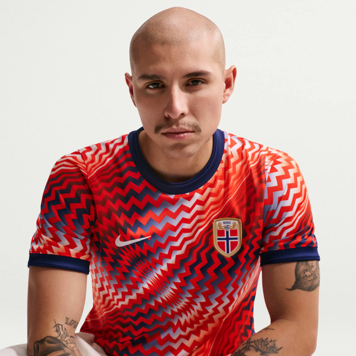 Norvège Academy Pro Haut de foot à manches courtes d'avant-match Nike Dri-FIT pour homme