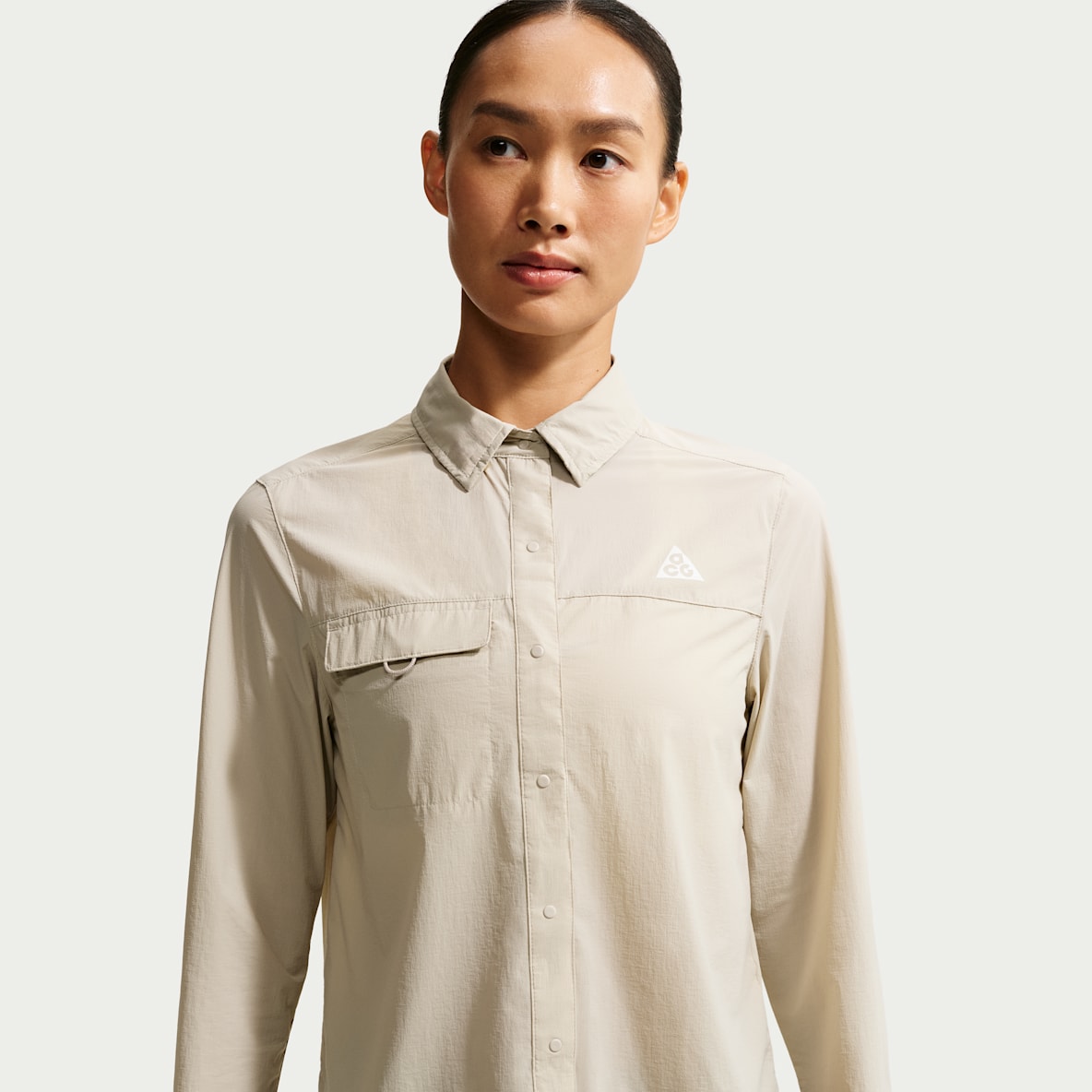 ACG 'Aireez' Women's Button-Up Long-Sleeve Trail-Running Top