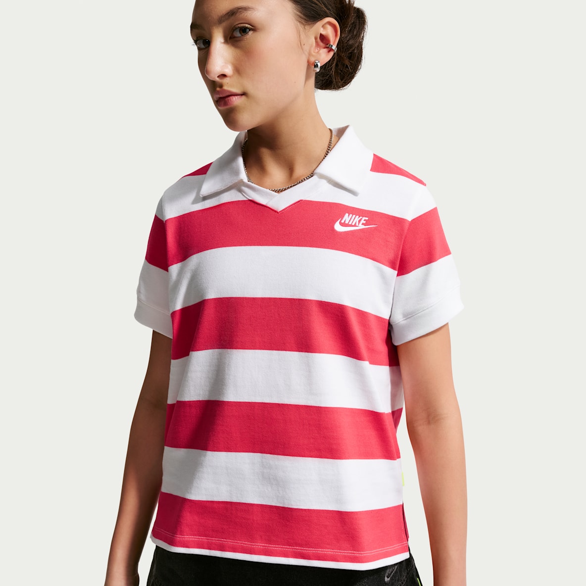 Nike Sportswear Older Kids' (Girls') Short-Sleeve Polo Top