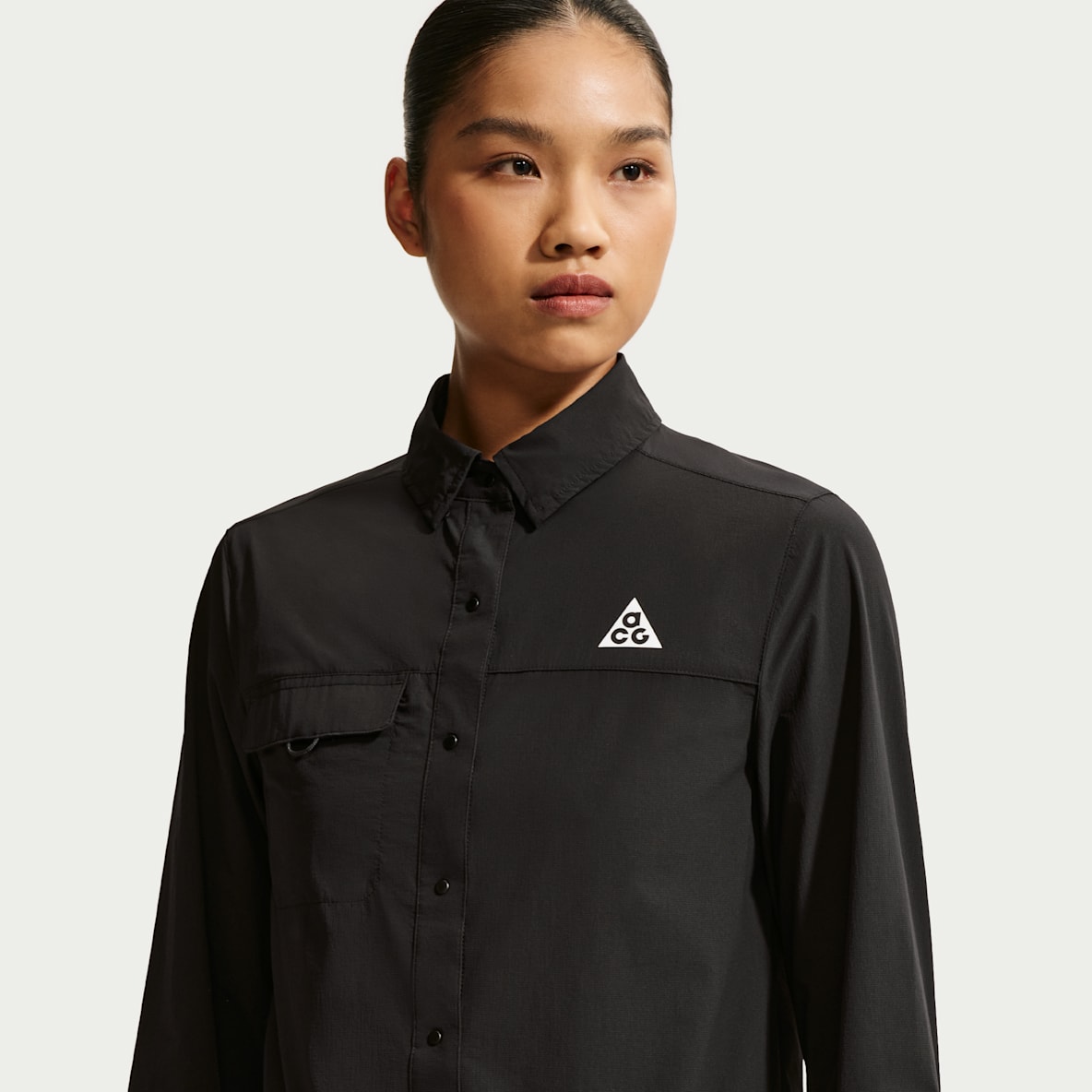 ACG 'Aireez' Women's Button-Up Long-Sleeve Trail-Running Top