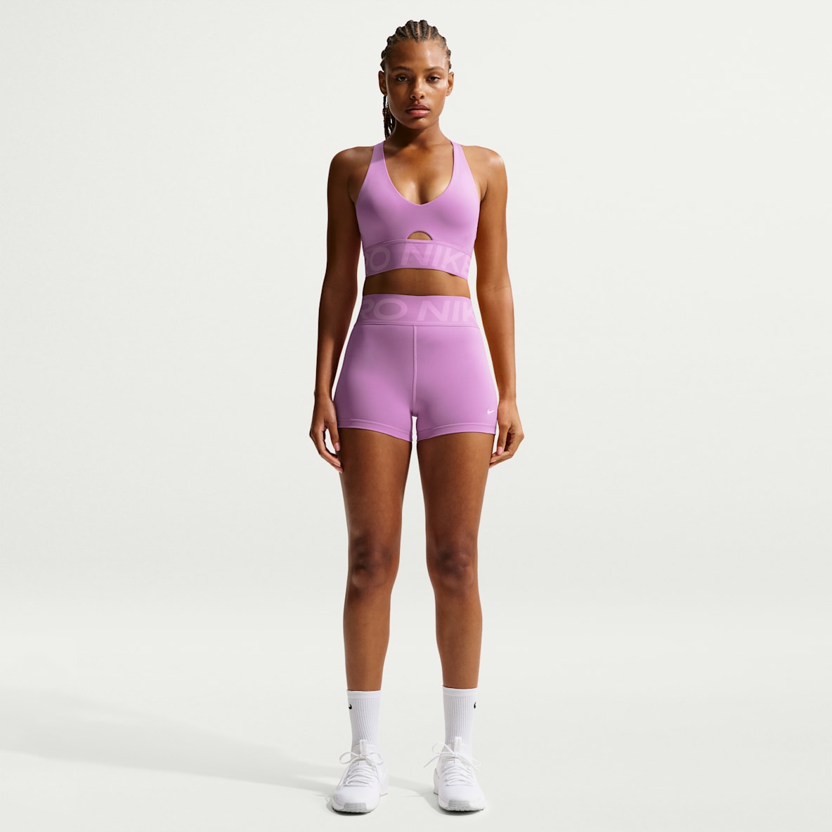 Nike Pro Sculpt Shorts de ciclismo de tiro alto de 8 cm para mujer