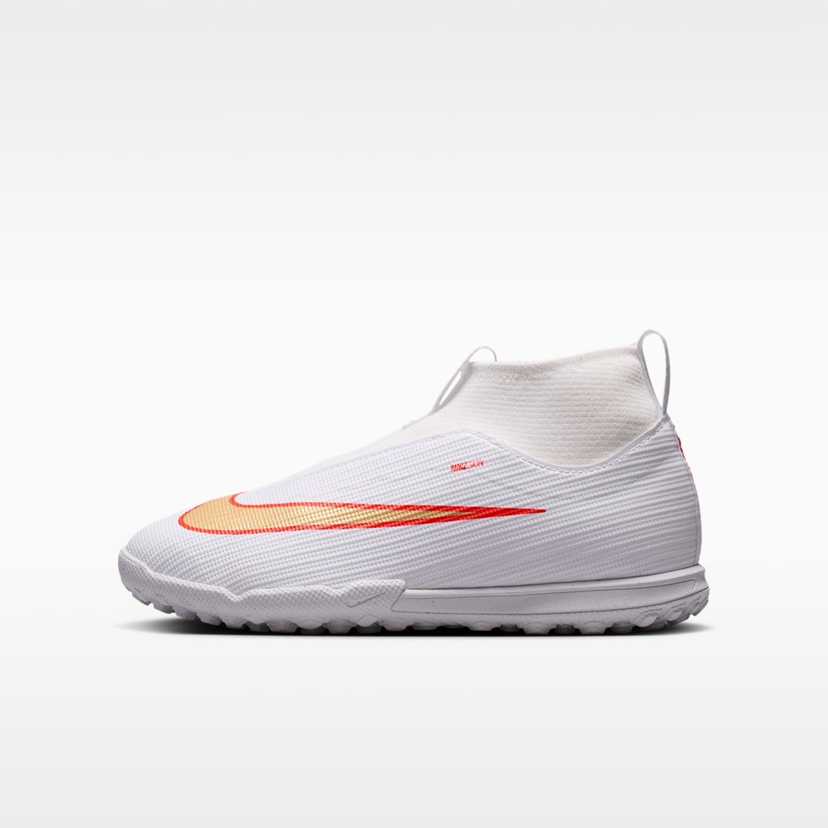 Nike Jr. Mercurial Superfly 11 Academy Tacos de futbol para pasto sintético (turf) de corte high para niños grandes