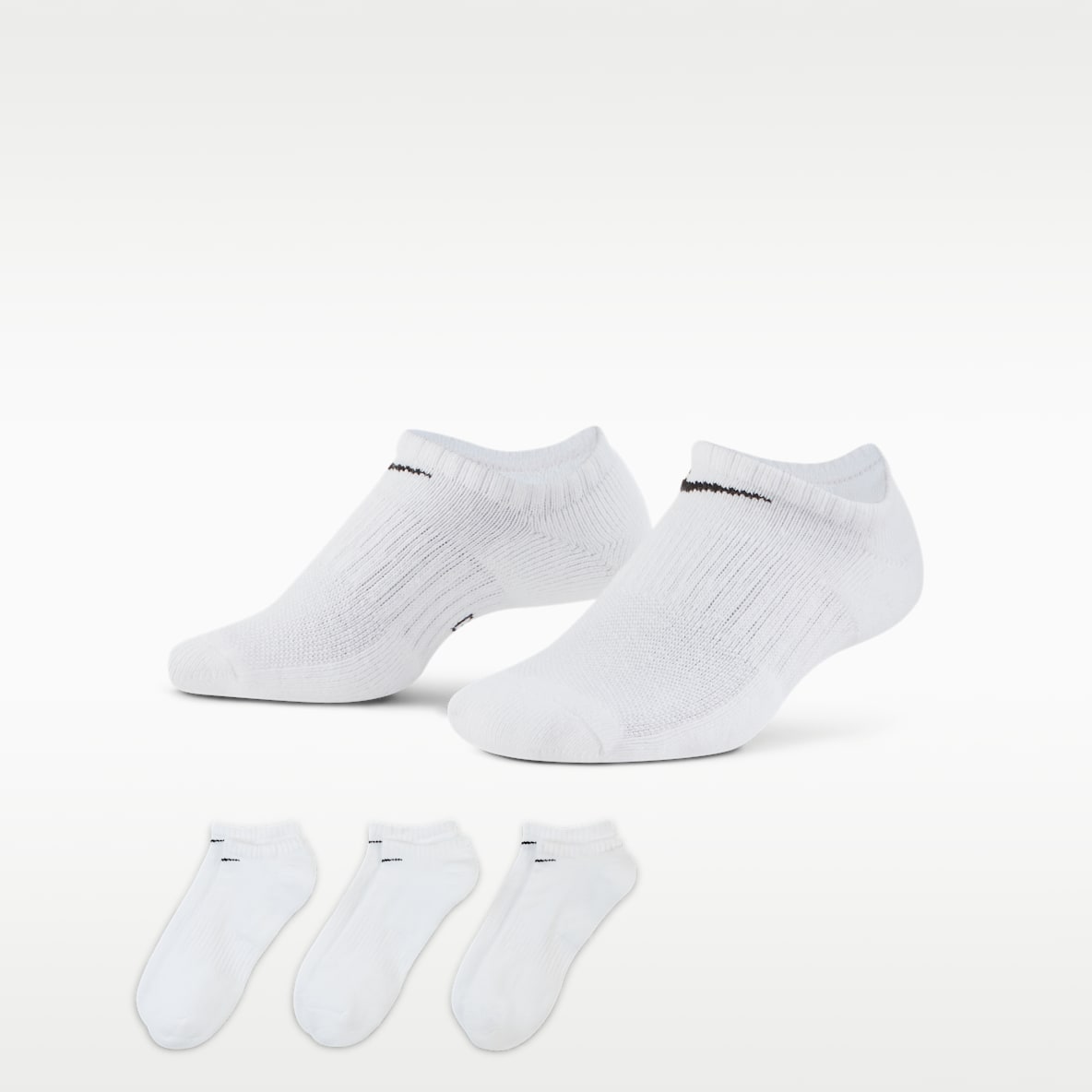 Nike Everyday Cushioned Calcetines invisibles de entrenamiento (3 pares)